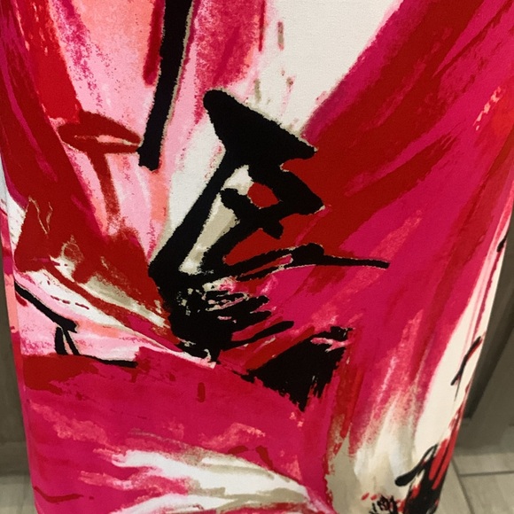 White House Black Market A-Line Beach Summer Pink Floral Casual Dress Womens XXS - Picture 7 of 11